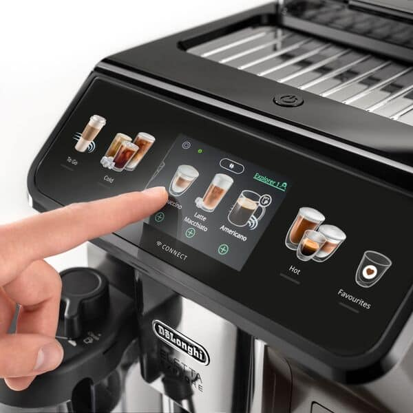 De'Longhi Eletta Explore Bean-to-Cup Coffee Machine with Cold Brew Technology – Titanium