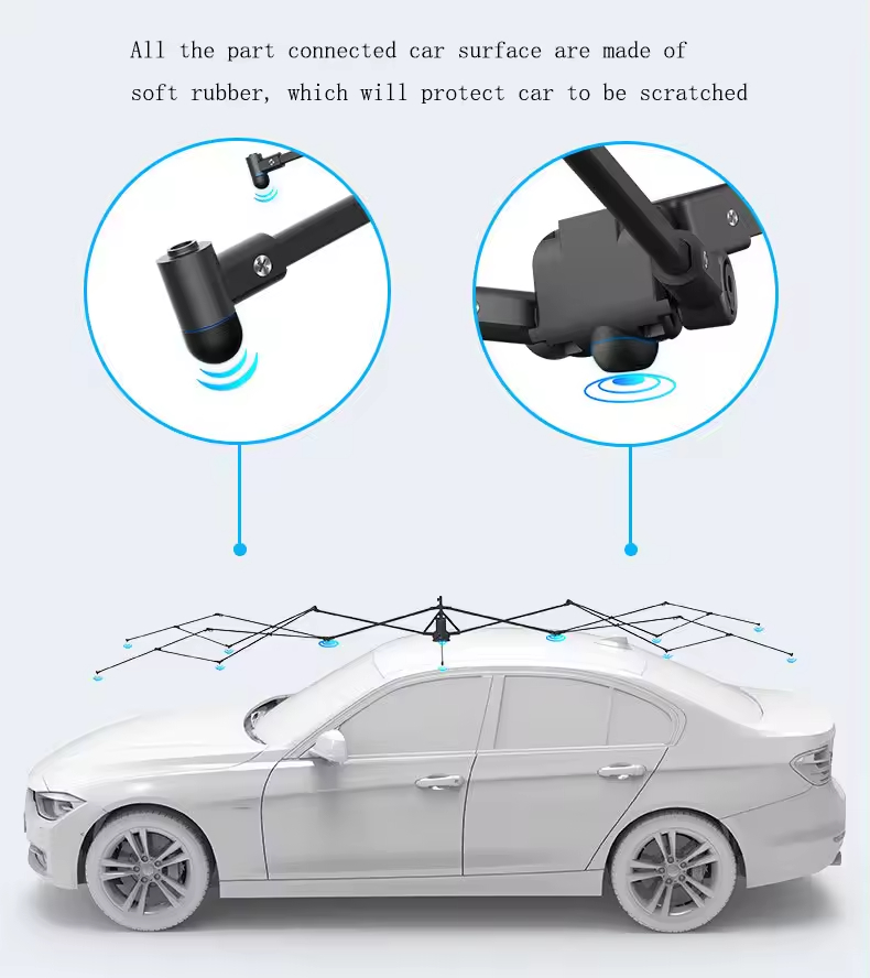 4.8m Automatic Car Sun Shade Tent – Portable Retractable Vehicle Sunshade Cover