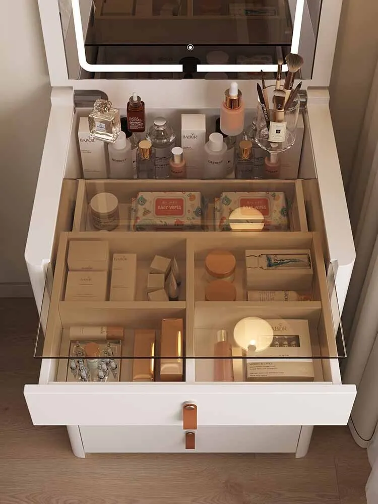 Multifunctional Mini Vanity Table – Compact Makeup Desk with Storage