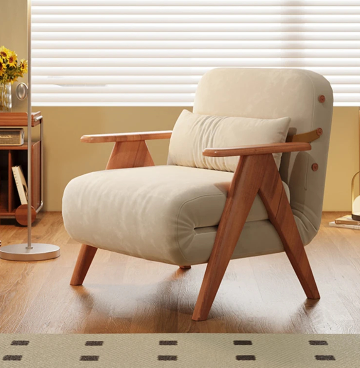 Space-Saving Folding Nordic Sofa Bed – Convertible Sleeper Couch for Small Spaces